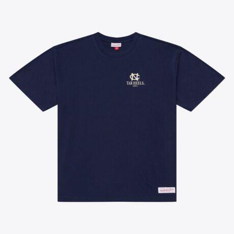 North Carolina Tar Heels Mitchell & Ness Core Icon T-Shirt - Navy - Front View