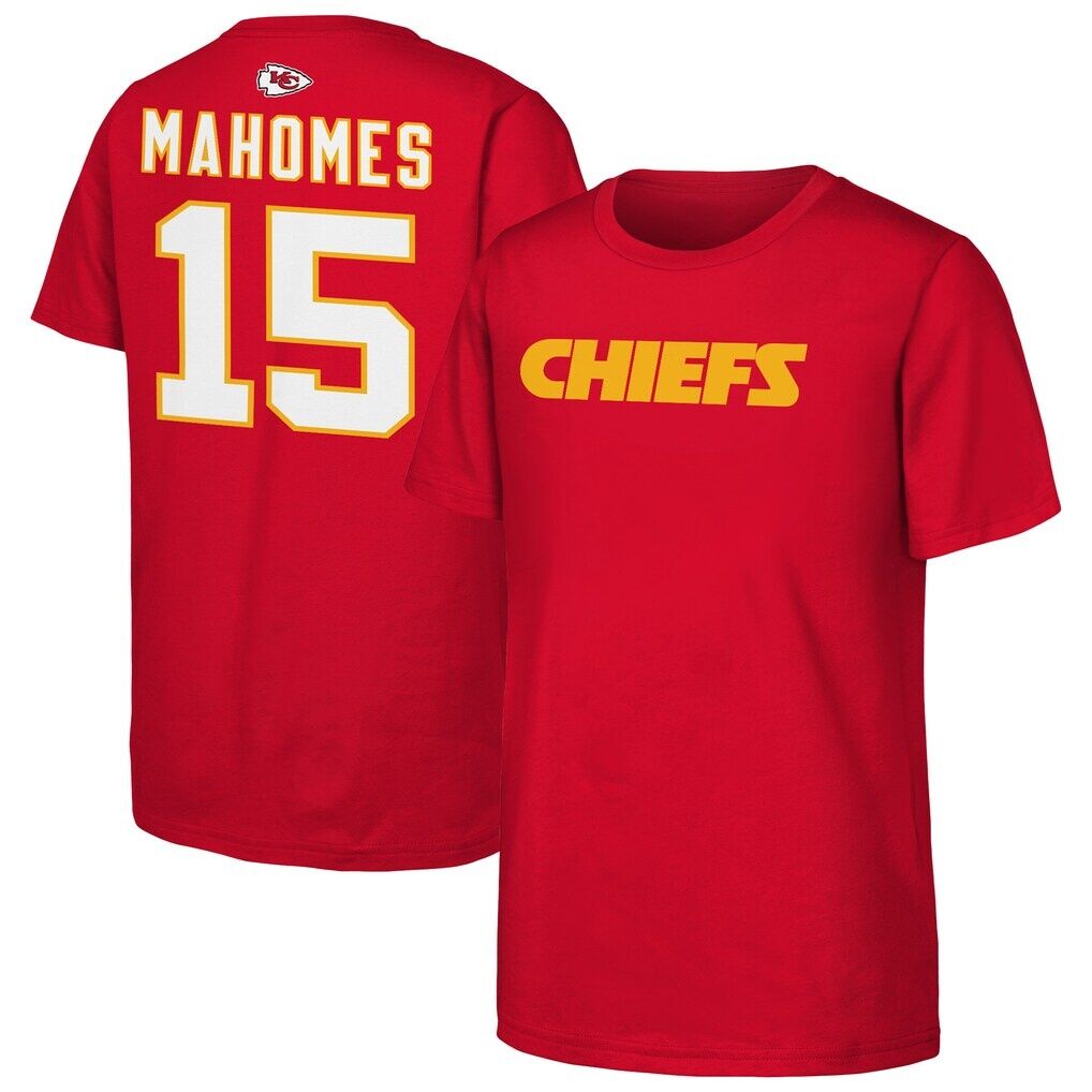 Patrick Mahomes Kansas City Chiefs Outerstuff Youth Name & Number T-Shirt