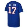Josh Allen Buffalo Bills Outerstuff Youth Name & Number T-Shirt - - Detail View