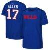 Josh Allen Buffalo Bills Outerstuff Youth Name & Number T-Shirt - - Front View