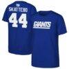 Cam Skattebo New York Giants Outerstuff Youth Name & Number T-Shirt - - Front View