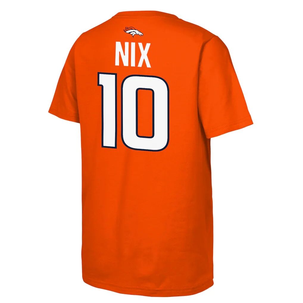 Bo Nix Denver Broncos Outerstuff Youth Name & Number T-Shirt