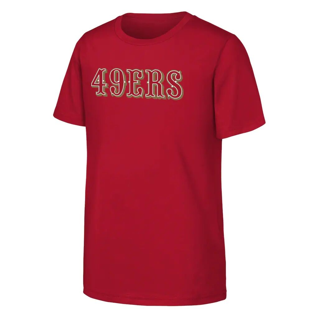 Christian McCaffrey San Francisco 49ers Outerstuff Youth Name & Number T-Shirt - Scarlet