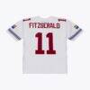 Larry Fitzgerald Arizona Cardinals Mitchell & Ness Big & Tall 2004 Legacy Retired Player Jersey - White - Side View