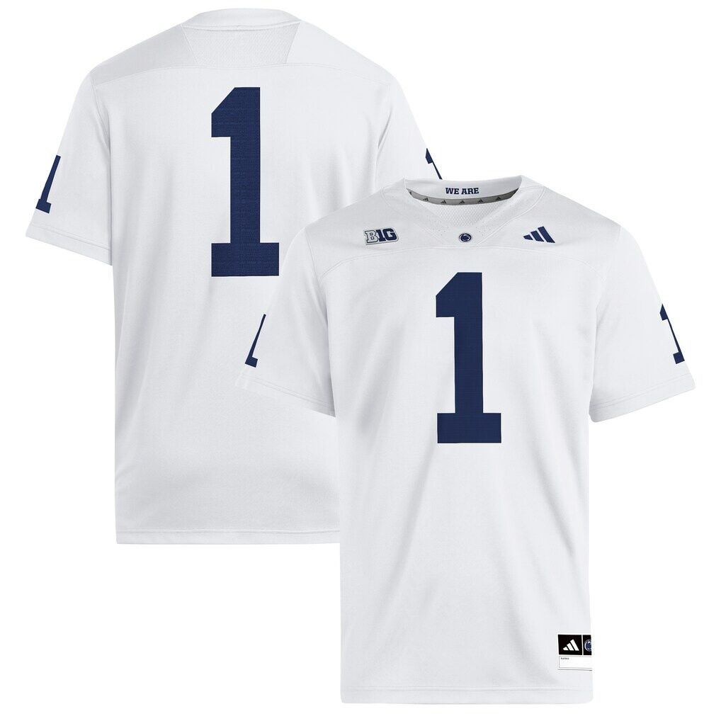 Penn State Nittany Lions adidas Premier Jersey - Away White