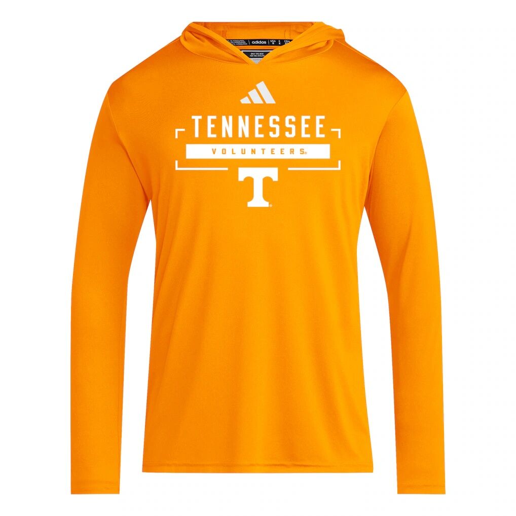 Tennessee Volunteers adidas D4T Long Sleeve Hooded T-Shirt - Tennessee Orange