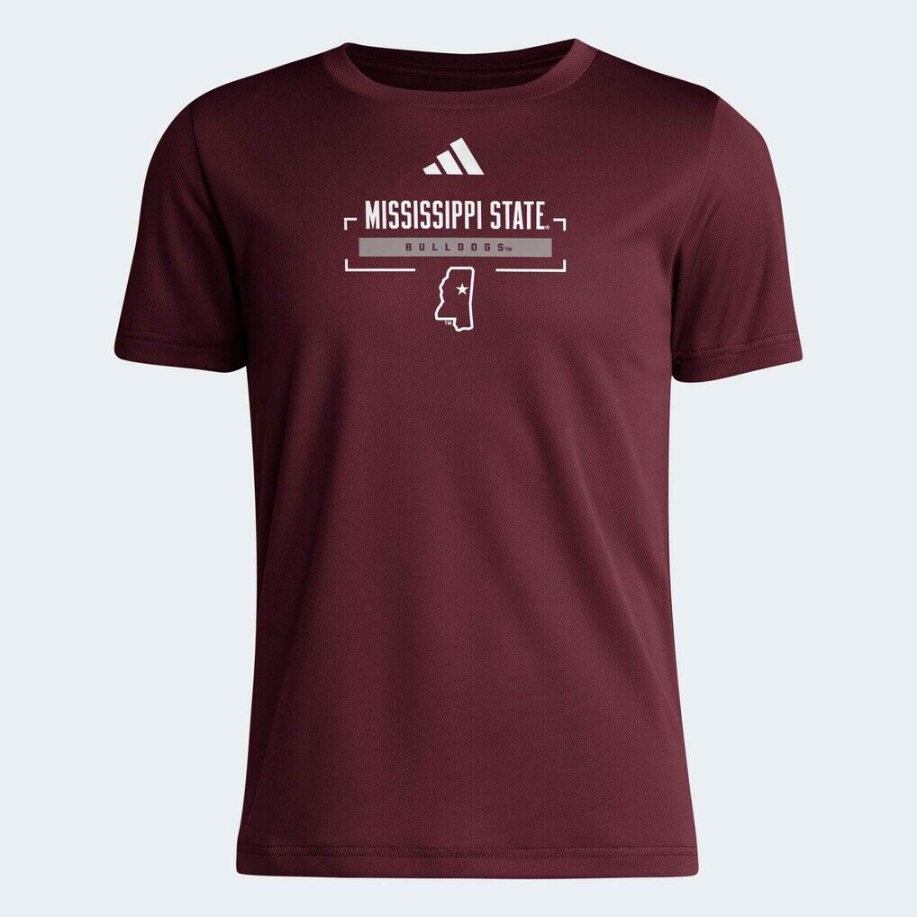 Mississippi State Bulldogs adidas Youth AEOROREADY Pre-Game T-Shirt