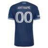 Vancouver Whitecaps FC adidas 2026 The Coastal On-Field Authentic Patch Custom Jersey - Blue - Detail View