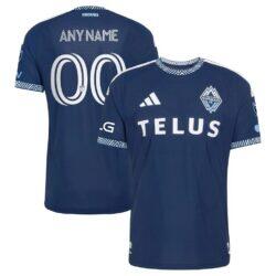 Vancouver Whitecaps FC adidas 2026 The Coastal On-Field Authentic Patch Custom Jersey - Blue - Front View