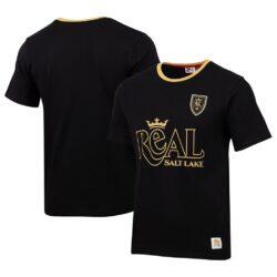 Real Salt Lake Sport Design Sweden 2026 Archive Heavyweight Relaxed T-Shirt - Black - Front View