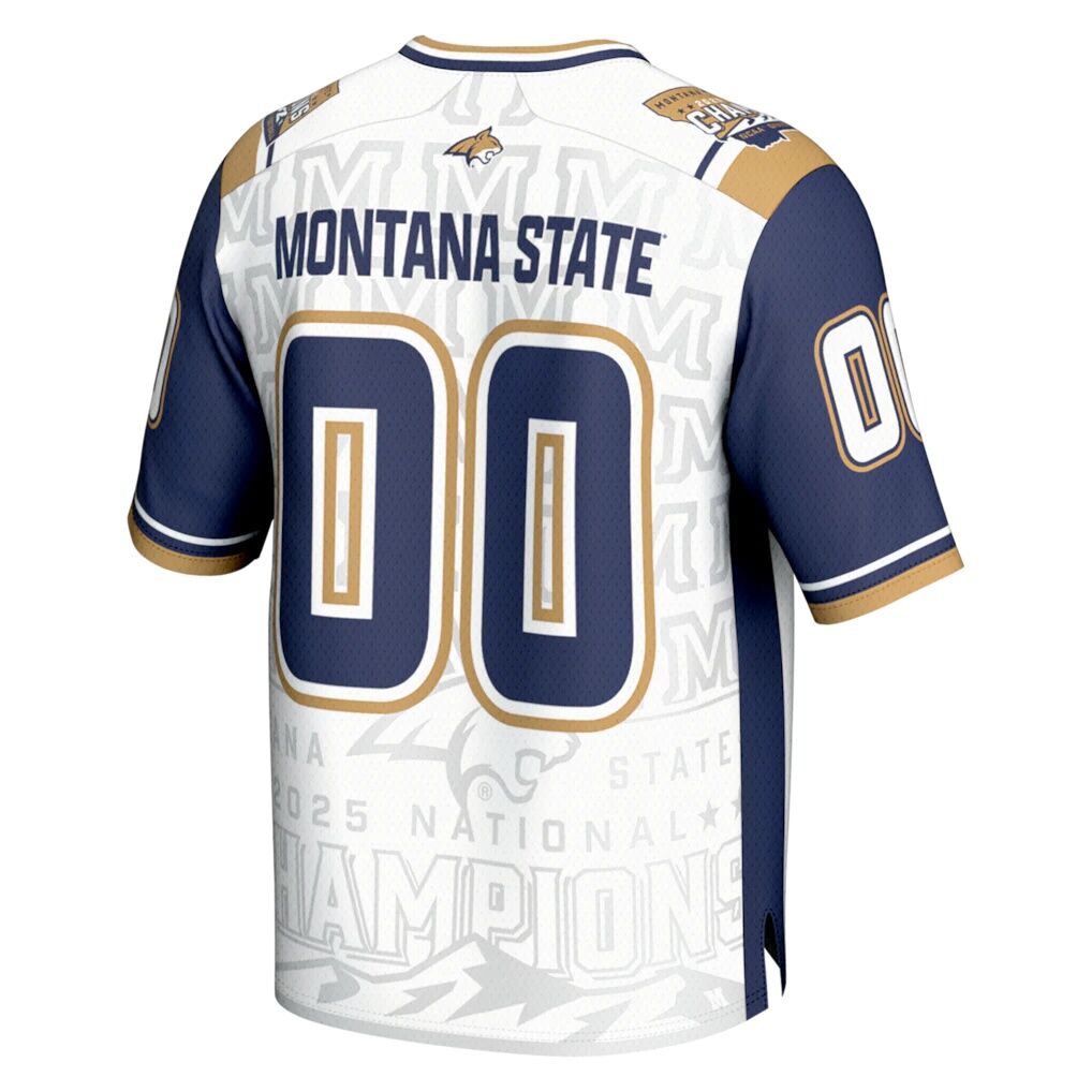 Montana State Bobcats GameDay Greats Unisex 2025 NCAA FCS Football National Champions Commemorative Fashion Jersey