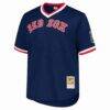 Pedro Martinez Boston Red Sox Mitchell & Ness Big & Tall Cooperstown Mesh Batting Practice Jersey - Navy - Back View