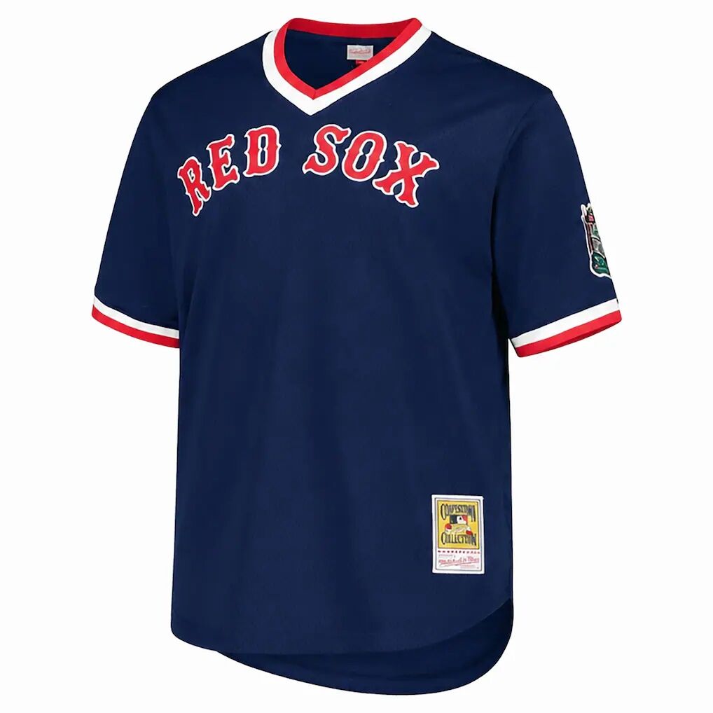 Pedro Martinez Boston Red Sox Mitchell & Ness Big & Tall Cooperstown Mesh Batting Practice Jersey