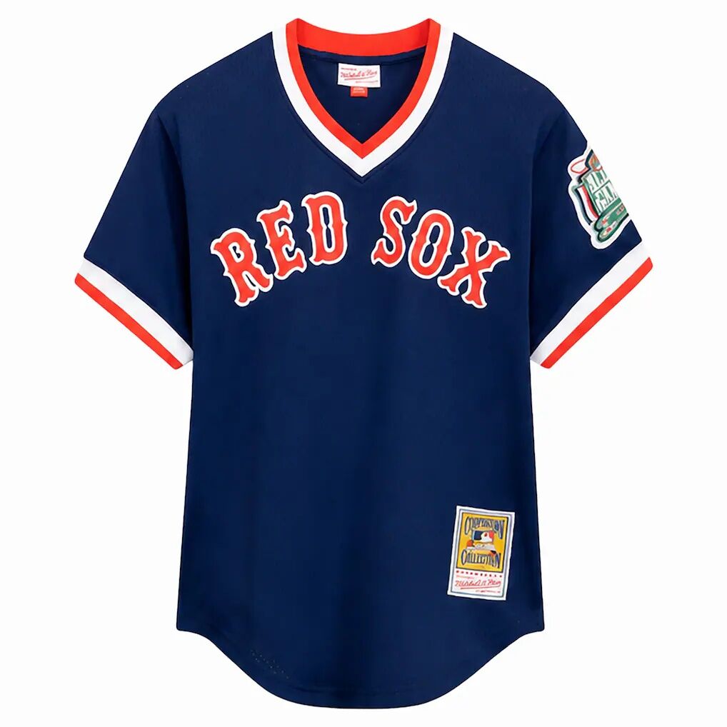 Nomar Garciaparra Boston Red Sox Mitchell & Ness Big & Tall Cooperstown Mesh Batting Practice Jersey