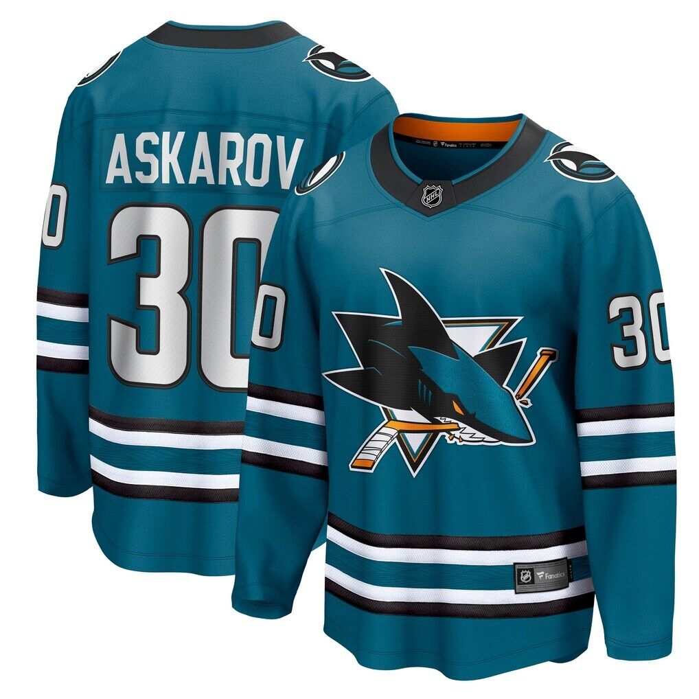 Yaroslav Askarov San Jose Sharks Fashion7 Home Breakaway Jersey