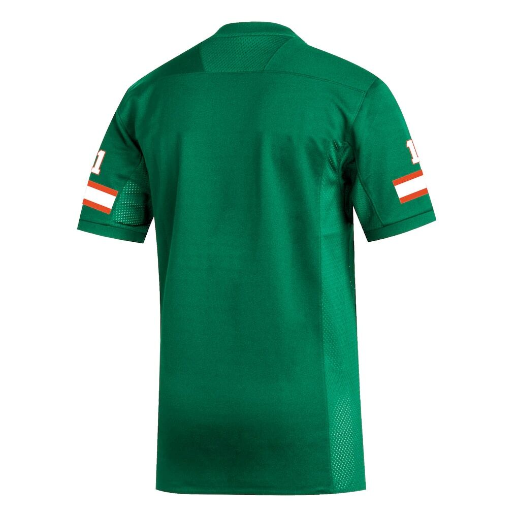 #1 Miami Hurricanes adidas Replica Football Jersey