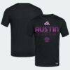 Austin FC adidas 2026 Archive Jersey Hook T-Shirt - Black - Front View