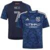 Nicolás Fernández Mercau New York City FC adidas Youth 2026 The All Nations Kit Replica Jersey - Blue - Front View