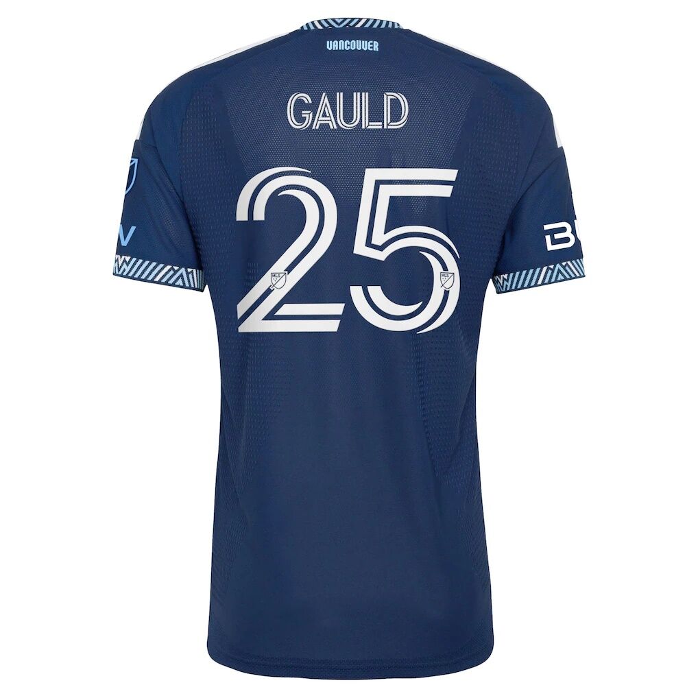 Ryan Gauld Vancouver Whitecaps FC adidas 2026 The Coastal Jersey On-Field Authentic Patch Jersey - Deep Sea Blue