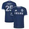Ryan Gauld Vancouver Whitecaps FC adidas 2026 The Coastal Jersey On-Field Authentic Patch Jersey - - Front View