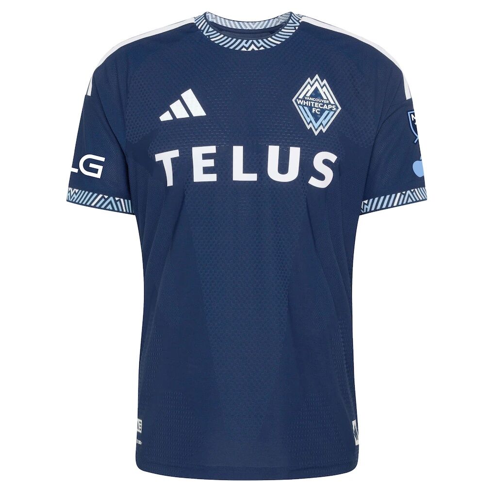 Ryan Gauld Vancouver Whitecaps FC adidas 2026 The Coastal Jersey On-Field Authentic Patch Jersey - Deep Sea Blue