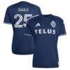 Ryan Gauld Vancouver Whitecaps FC adidas 2026 The Coastal Jersey Replica Jersey - Blue - Front View