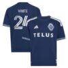 Brian White Vancouver Whitecaps FC adidas Youth The Coastal Jersey Replica Jersey - Blue - Front View