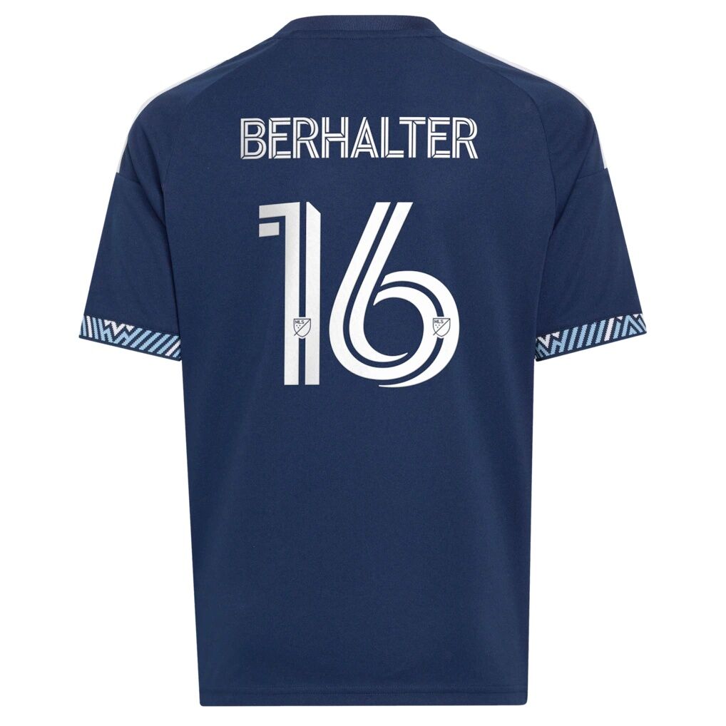 Sebastian Berhalter Vancouver Whitecaps FC adidas Youth  The Coastal Jersey Replica Jersey