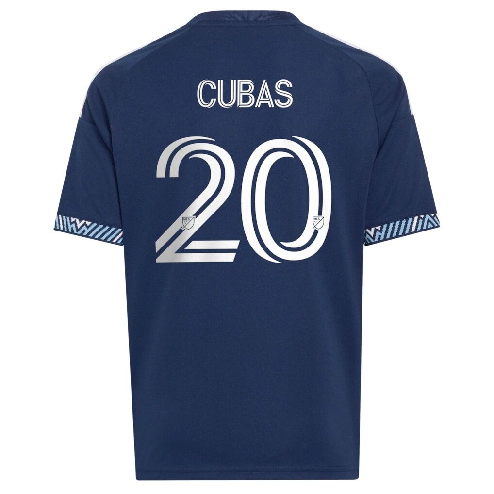 Andrés Cubas Vancouver Whitecaps FC adidas Youth  The Coastal Jersey Replica Jersey