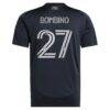 Luca Bombino San Diego FC adidas Youth 2025 State of Flow Replica Jersey - Navy - Detail View