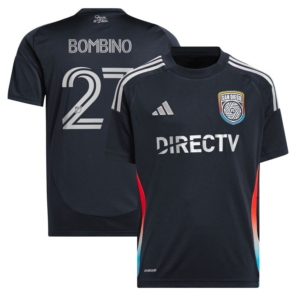 Luca Bombino San Diego FC adidas Youth 2025 State of Flow Replica Jersey