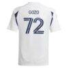 Zavier Gozo Real Salt Lake adidas 2025 Grid City Replica Jersey - White - Detail View