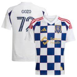 Zavier Gozo Real Salt Lake adidas 2025 Grid City Replica Jersey - White - Front View
