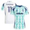 Dor Turgeman New England Revolution adidas 2025 Eastern White Pine x Flag of New England On-Field Authentic Jersey - White - Front View