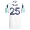 Peyton Miller New England Revolution adidas 2025 Eastern White Pine X Flag of New England Replica Jersey - White - Detail View