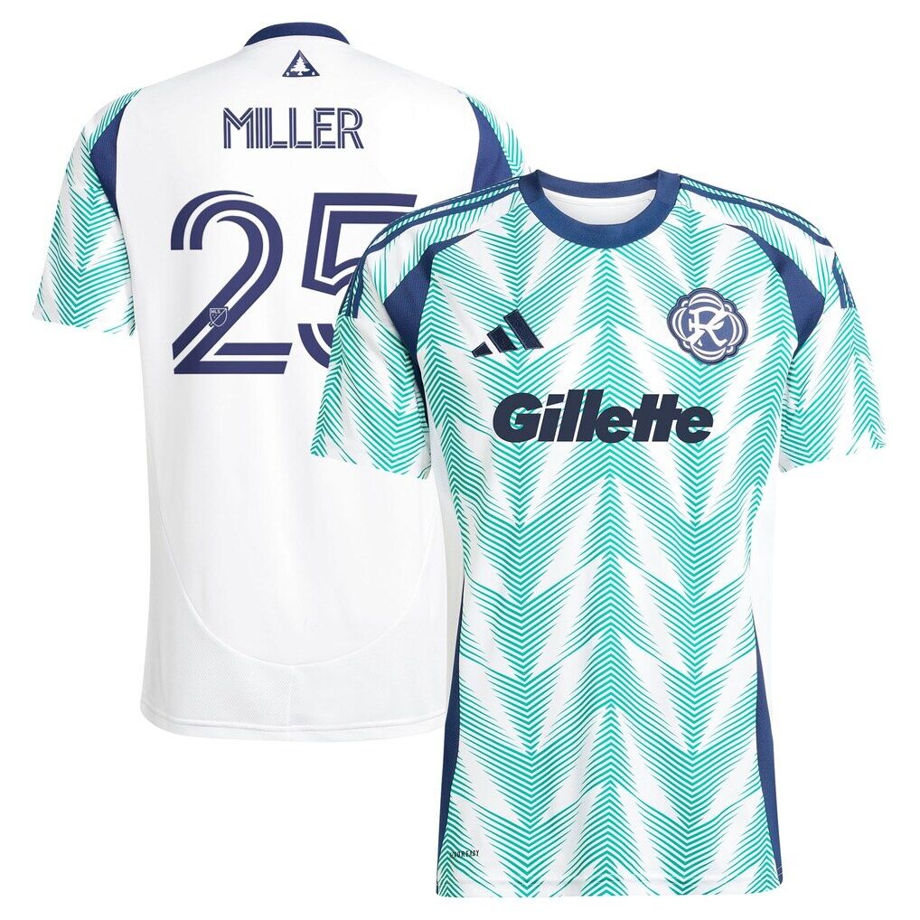 Peyton Miller New England Revolution adidas  2025 Eastern White Pine X Flag of New England Replica Jersey