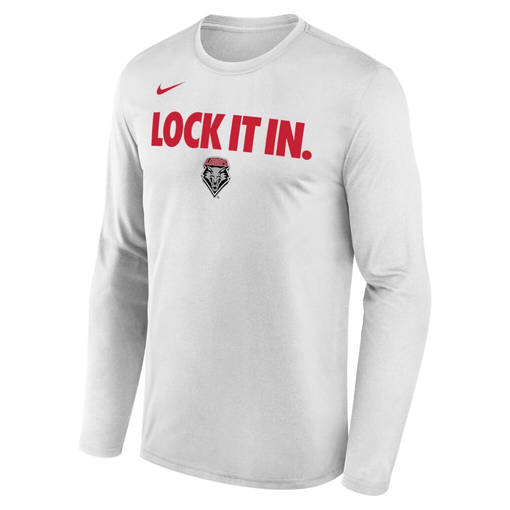 New Mexico Lobos Nike 2026 On-Court Bench Long Sleeve T-Shirt