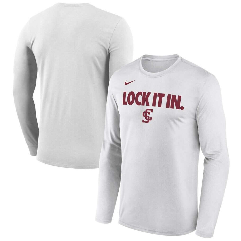 Santa Clara Broncos Nike 2026 On-Court Bench Long Sleeve T-Shirt
