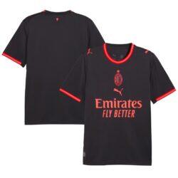 AC Milan Puma Youth 2026/27 Third Replica Jersey - Black - Front View