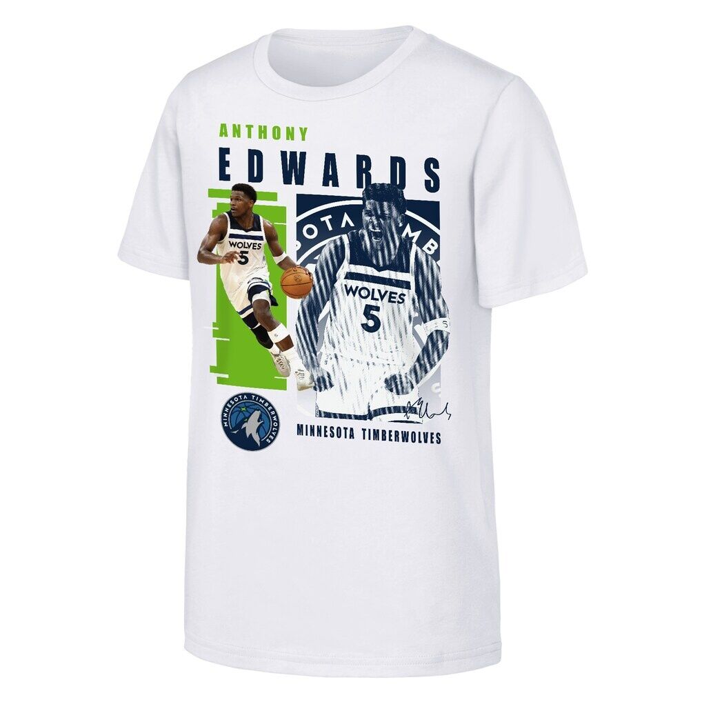 Anthony Edwards Minnesota Timberwolves Outerstuff Youth Highlights T-Shirt