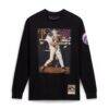 Mike Piazza New York Mets Mitchell & Ness Player Graphic Long Sleeve T-Shirt - Black - Front View