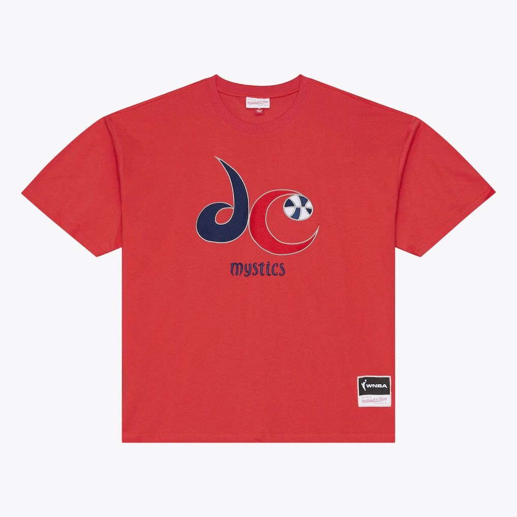 Washington Mystics Mitchell & Ness Logo Boxy T-Shirt