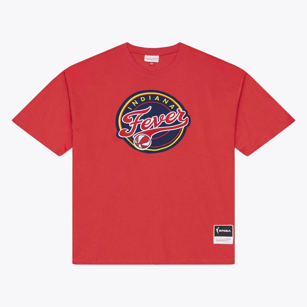 Indiana Fever Mitchell & Ness Logo Boxy T-Shirt