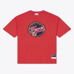 Indiana Fever Mitchell & Ness Logo Boxy T-Shirt - Red - Front View
