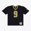 Drew Brees New Orleans Saints Mitchell & Ness Big & Tall 2009 Legacy Retired Player Jersey - Black - Front View
