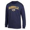 Nashville Predators Champion Jersey Long-Sleeve T-Shirt - Navy - Side View