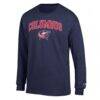 Columbus Blue Jackets Champion Jersey Long-Sleeve T-Shirt - Navy - Side View