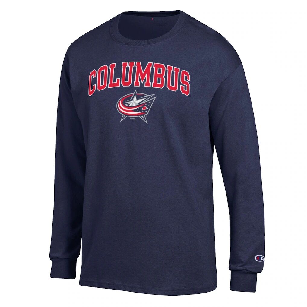 Columbus Blue Jackets Champion Jersey Long-Sleeve T-Shirt