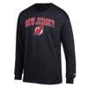 New Jersey Devils Champion Jersey Long-Sleeve T-Shirt - Black - Side View