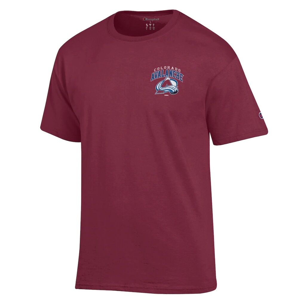 Colorado Avalanche Champion Stick With It Jersey T-Shirt - Burgundy